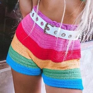 Shop Fluffy 🌈 Crotchet Shorts
